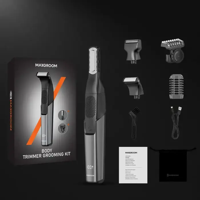MAXGROOM M-319 multifunctional trimmer with replaceable tips - black Foto 9