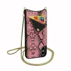 BAG - SNAKE Leather Case - IPHONE XS MAX Pink Foto 4