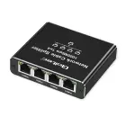 Qoltec Splitter Ethernet mini SWITCH 1x4 RJ45 | 1000Mb/s | USB-C | Aluminium Фото 6