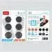 iPega SW2026B Thumb Grips JoyCon Controller for Nintendo Switch 2 6pcs Black Photo 8