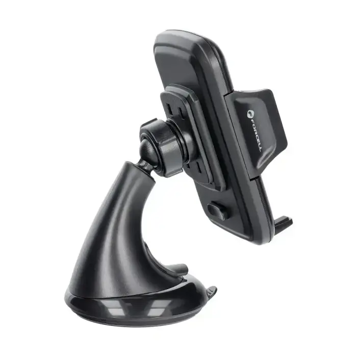 Car phone holder Forcell F-Grip Carbon HT1 windshield / dashboard black Photo 4