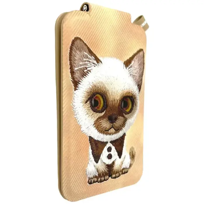 Magnetic phone wallet stand  Nimmy New Big-Eye Cute Pets 2.0 Cat brown Foto 6