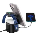 Canyon 4 in 1 Wireless Charging Stand, 30W max, Size: 70x70x70.3mm, weight: 414g, with 65W charger and 1M cable, black Foto 4