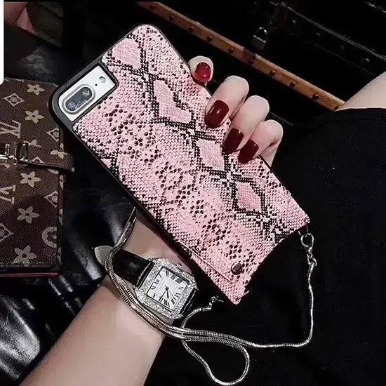 BAG - SNAKE Leather Case - IPHONE XS MAX Pink Foto 31