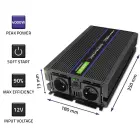 Qoltec Monolith voltage converter 4000 MS Wave |12V to 230V | 2000/4000W | USB Foto 4