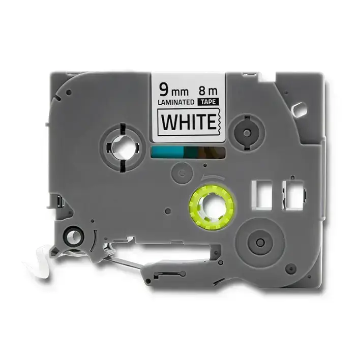 Qoltec Tape for BROTHER TZe-221 | 9mm x 8m | White / Black overprint Photo 5