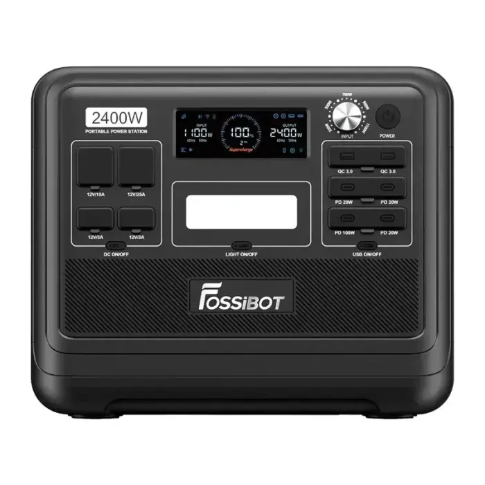 FOSSIBOT F2400 2400W Charging Station (Black) Foto 3