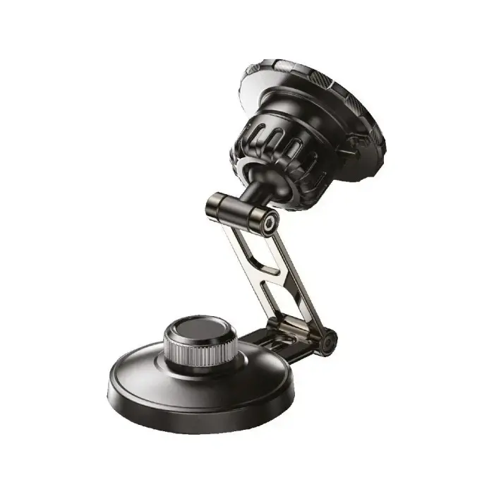Magnetic car phone holder Forcell F-Grip IronSecure windshield / dashboard black Photo 3
