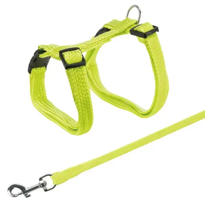 Krūšu siksna ar pavadu kaķiem - Trixie Harness with Lead 22:42cm/10mm, Lead 1.25m. Foto 3