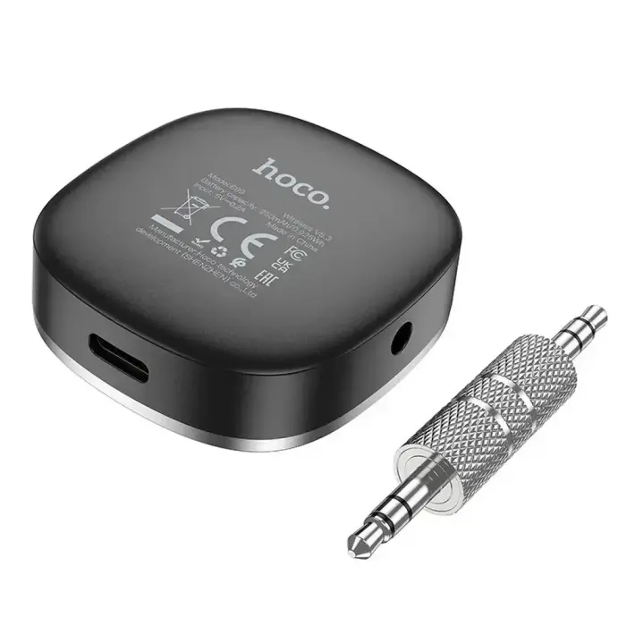 Adapter AUX bluetooth Jack 3,5 mm Hoco with display E80 black Photo 5