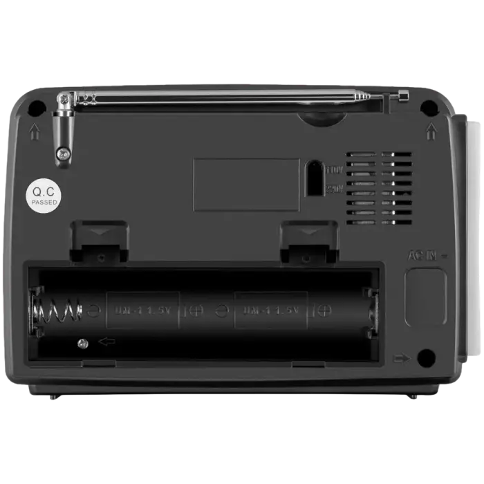 Speaker SVEN SRP-150, gray (3W, Bluetooth, FM/AM/SW, USB, microSD, flashlight, battery) Foto 5