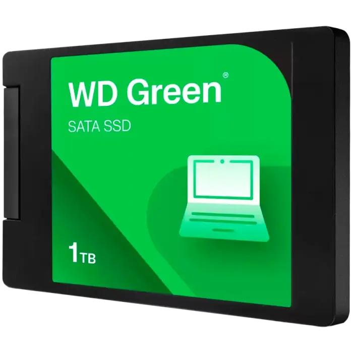SSD POWERED BY SANDISK WD Green 1TB SATA, 2.5'', 7mm, Read: 545 MBps Foto 2