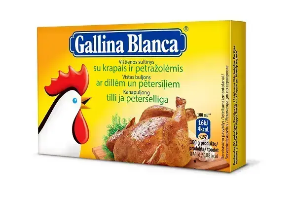 Vistas buljons ar dillēm un pētersīļiem GALLINA BLANCA, 8x10g Фото 2