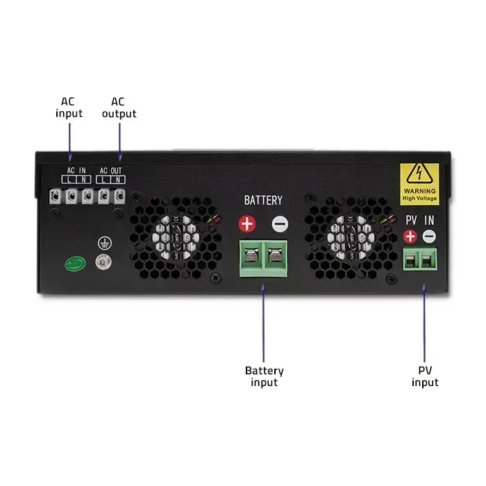 Qoltec Hybrid Solar Inverter Off-Grid 3kVA | 2.4kW | 80A | MPPT | AGM GEL | Sinus Фото 5