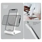 Nillkin PowerTrio 3in1 Wireless Charger MagSafe for Samsung Watch White Фото 3