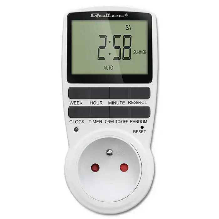 Qoltec Electronic Timer PC0628 | 3680W | 16A | LCD Фото 7