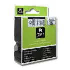 Qoltec Tape for DYMO D1 45803, 45808 | 19mm x 7m | White/Black print Фото 7