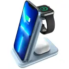 CANYON wireless charger WS-304 15W 3in1 Blue Foto 1