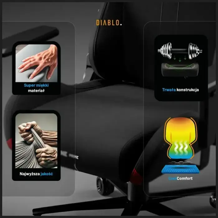 Gaming chair Diablo X-One PRIME Normal Size black Фото 6