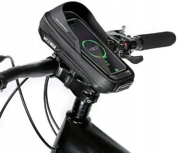 WILDMAN traveling bag for bike handlebars with zipper 0,5L (4 "- 7") ES16 black Photo 2
