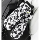 Qunature Panda Heat Transfer Ski Gloves Kids Size S - Black/White Foto 7