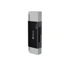 Devia card reader 2in1 EL240 USB/USB-C 3.0 black Фото 4