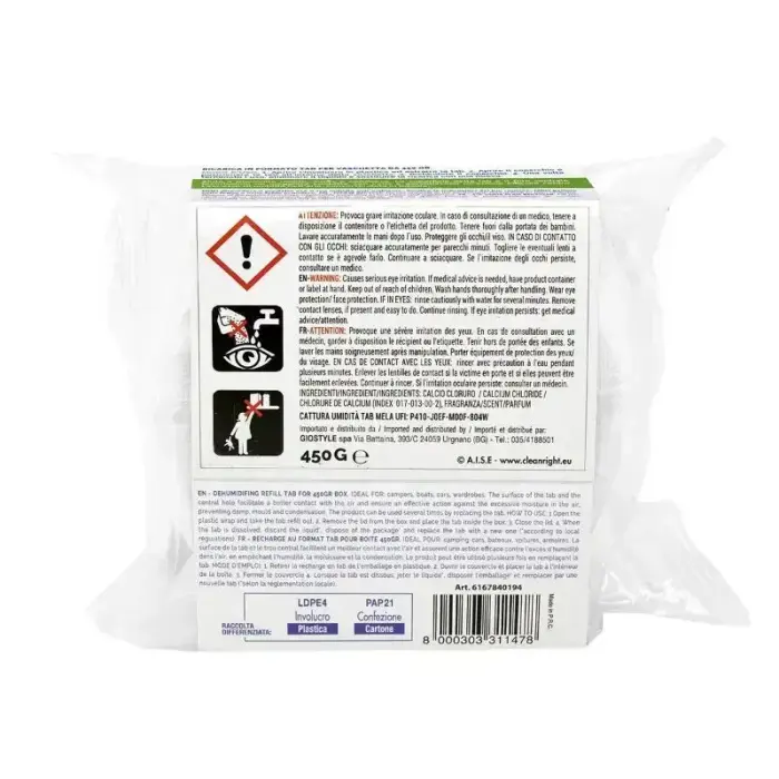Mitruma absorbētāja papildināmā tablete 450g citrons Foto 3