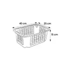 Basket M 40x25x15cm Fritz transparent Photo 2