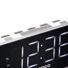 Lenco radio pulkstenis, ar lielu displeju, balts Foto 3