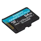 Kingston memory card 64GB microSDXC Canvas Go Plus Gen4 200MB/s A2 U3 V30 + adapter Фото 2