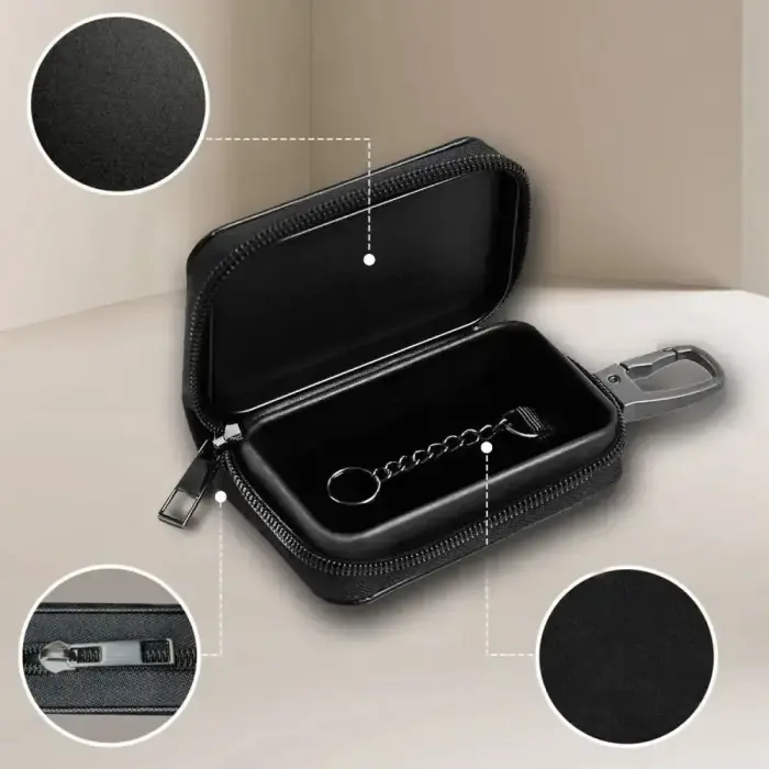 KLATKA FARADAYA TECH-PROTECT KLR300 POUCH KEYLESS RFID SIGNAL BLOCKER CASE BLACK/BLACK Photo 3