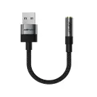 Acefast J13 USB-A to 3.5mm mini jack adapter - black Photo 2