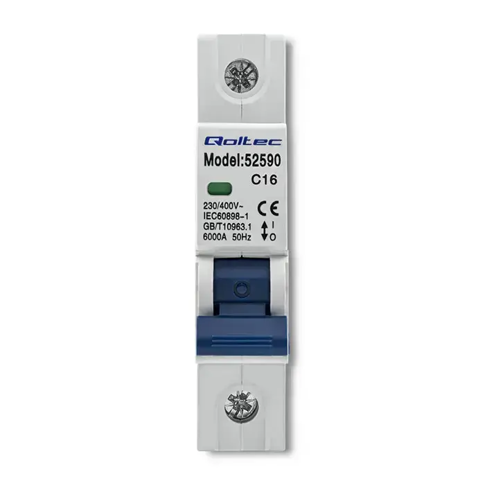 Qoltec Overcurrent Circuit Breaker C16 | Fuse | AC| 16A |1P Foto 6