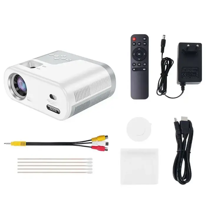 Projector HD Ready Hoco with Android software Wi-Fi Bluetooth 720P DT2 white Photo 12