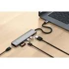 Adapter HUB 7in1 USB C Satechi Slim ST-P7SM space gray Фото 8