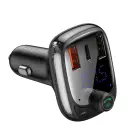 Bluetooth transmitter / car charger Baseus S-13 (Overseas Edition) - black Фото 1