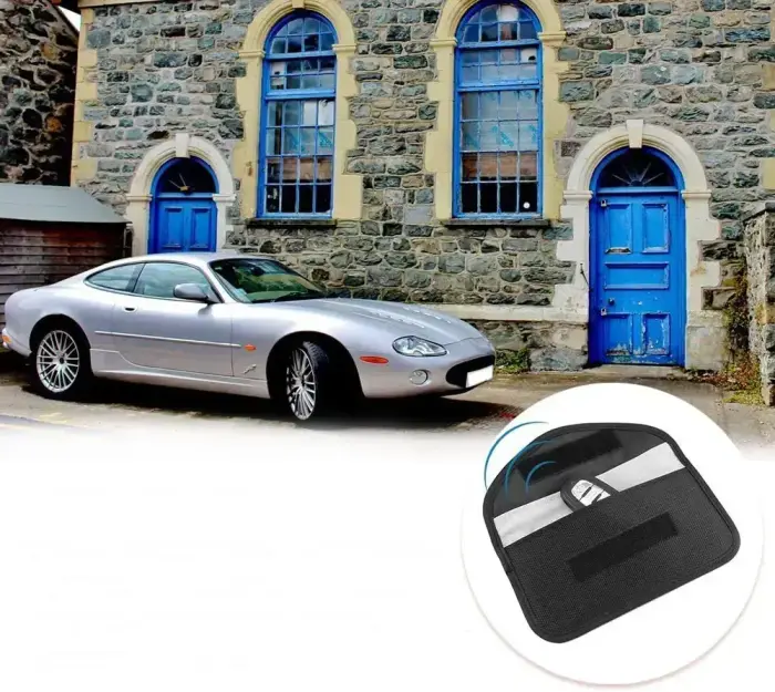 Anti-theft Case for Car Keys Phone Radio Blocking Faraday Box Faraday Cage 20cm x 11cm Black Фото 16