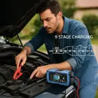 Qoltec Intelligent microprocessor charger 12V 12A | Rectifier with repair function | AGM GEL LiFePO4 | 9-stage charging  Foto 7