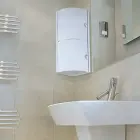 Stūra vannas istabas skapītis balts/glazēts Foto 3