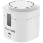 Canyon 4 in 1 Wireless Charging Stand, 30W max, Size: 70x70x70.3mm, weight: 414g, with 65W charger and 1M cable, white Foto 1
