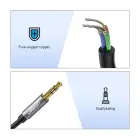 UGREEN AUX Cable Extension mini-jack 3,5 mm, 3m (Gray) Photo 8