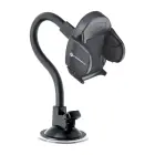 Car phone holder Forcell F-Grip Oval 27 cm windshield / dashboard / air vent black Photo 4