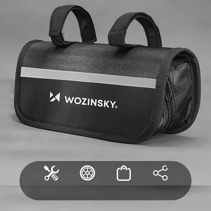 Wozinsky WMZ-01N tool kit, 16-in-1 bicycle multitool, pump, wrenches, inner tube kit - black Фото 7