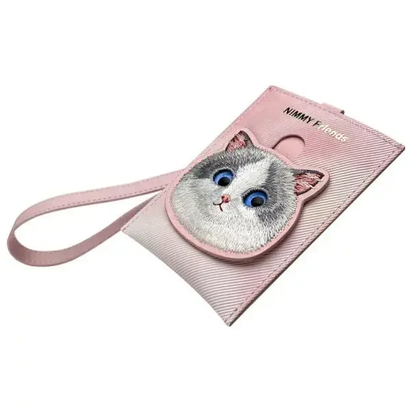 Nimmy portfel na karty różowy|pink Big    Eyed Pet 2.0 Cat Фото 2