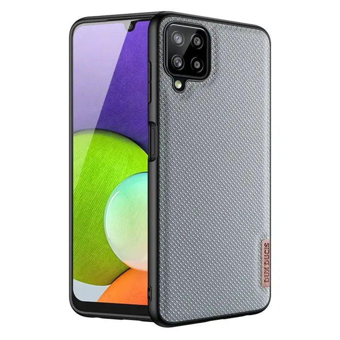 Dux Ducis Fino case covered with nylon material for Samsung Galaxy A22 4G gray Фото 10