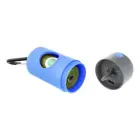 Dog excrement bag dispenser with carabiner and flashlight LLFG24033 blue Foto 3