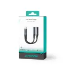 Joyroom SY-C02 2in1 DAC adapter USB-C to USB-C | 3.5 mm mini jack - black Фото 5