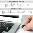 Qoltec Wireless Ultra fast DUAL mini WiFi adapter 2 x 2dBi  | Standard AC | USB 3.0 | 1300Mbps Foto 4