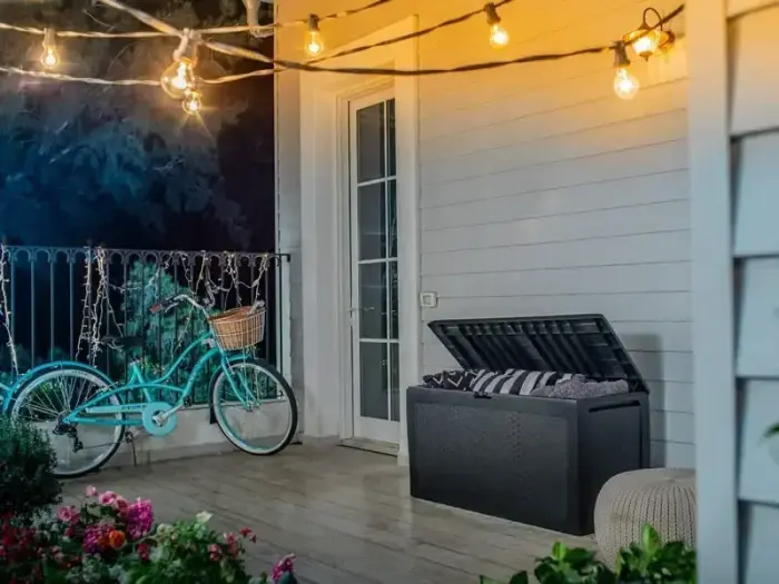 Uzglabāšanas kaste Samoa Rattan Box 270L bēša Foto 6