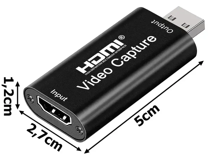 Fusion video signāla pārveidotājs no HDMI uz USB (attēlu uzņemšana) melns Foto 2
